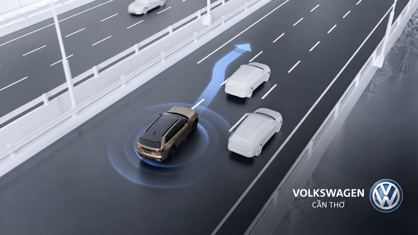 Hỗ trợ chuyển làn Volkswagen Teramont Pro