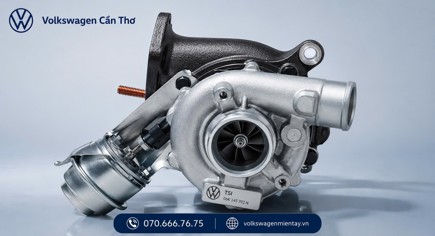 Turbocharger trên động cơ Volkswagen TSI