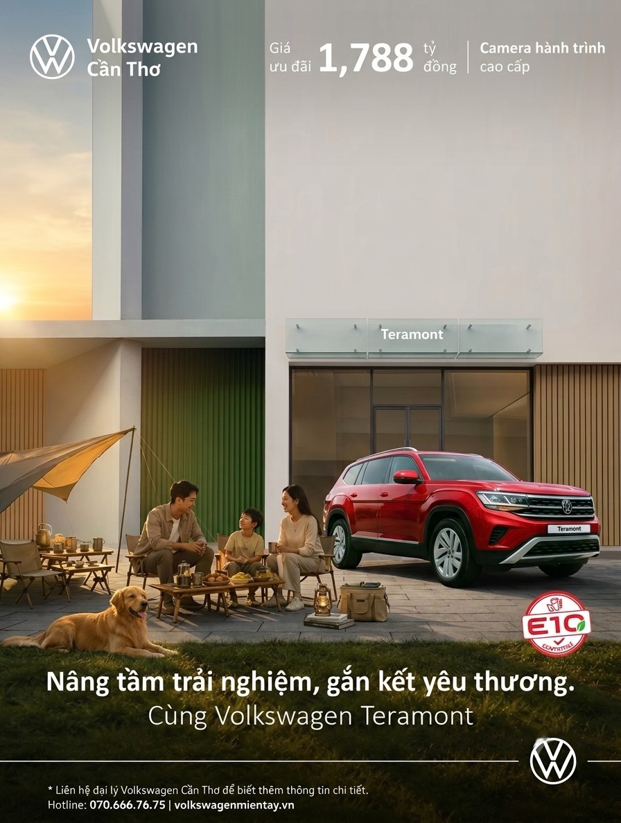 Chương trình khuyến mãi Volkswagen Teramont USA trong tháng 7 tại Volkswagen Cần Thơ
