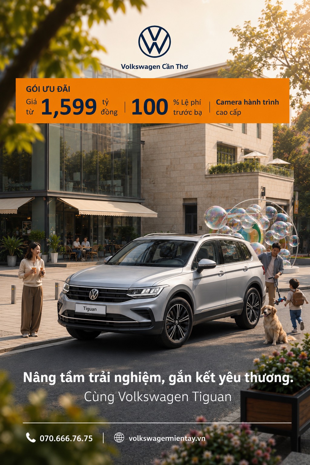 Chương trình khuyến mãi Volkswagen Tiguan trong tháng 7 tại Volkswagen Cần Thơ
