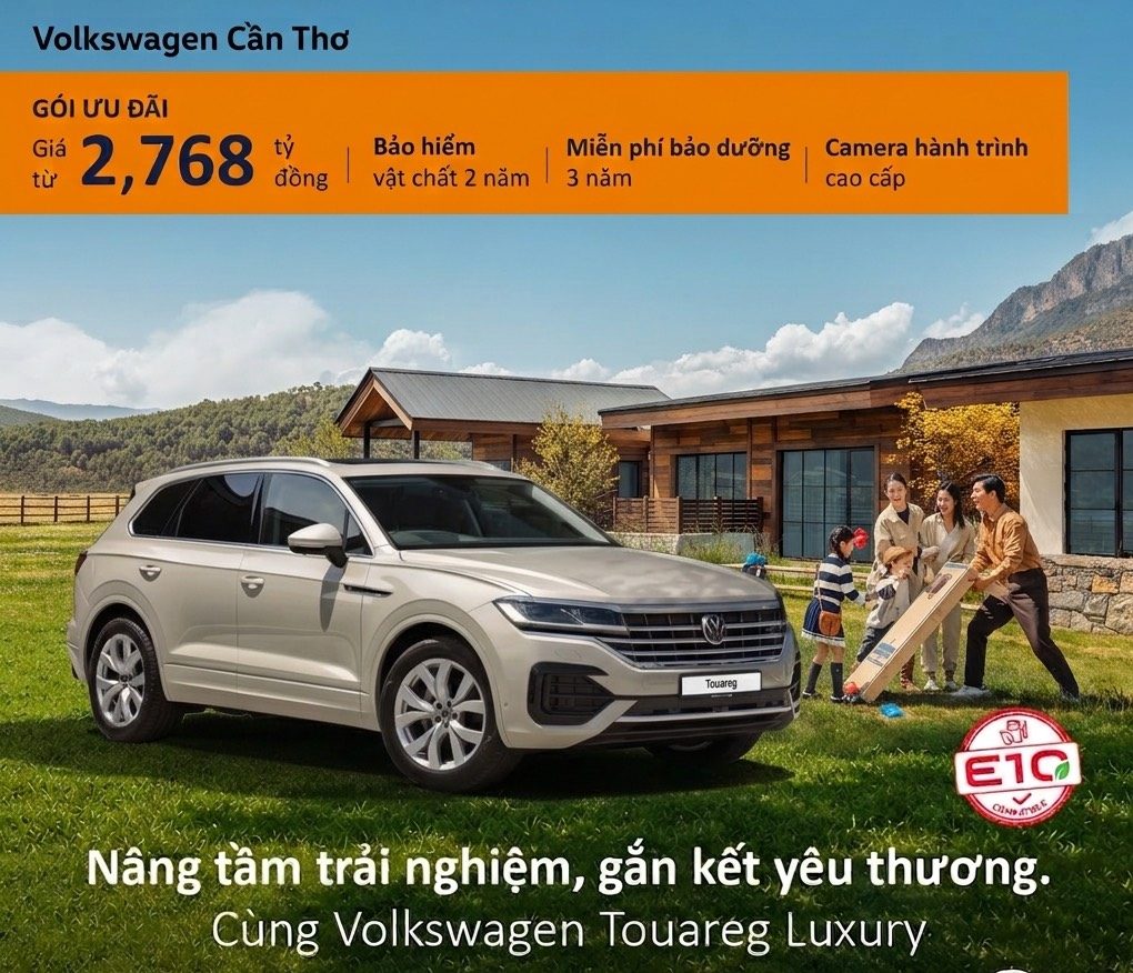 Chương trình khuyến mãi Volkswagen Touareg Luxury trong tháng 7 tại Volkswagen Cần Thơ