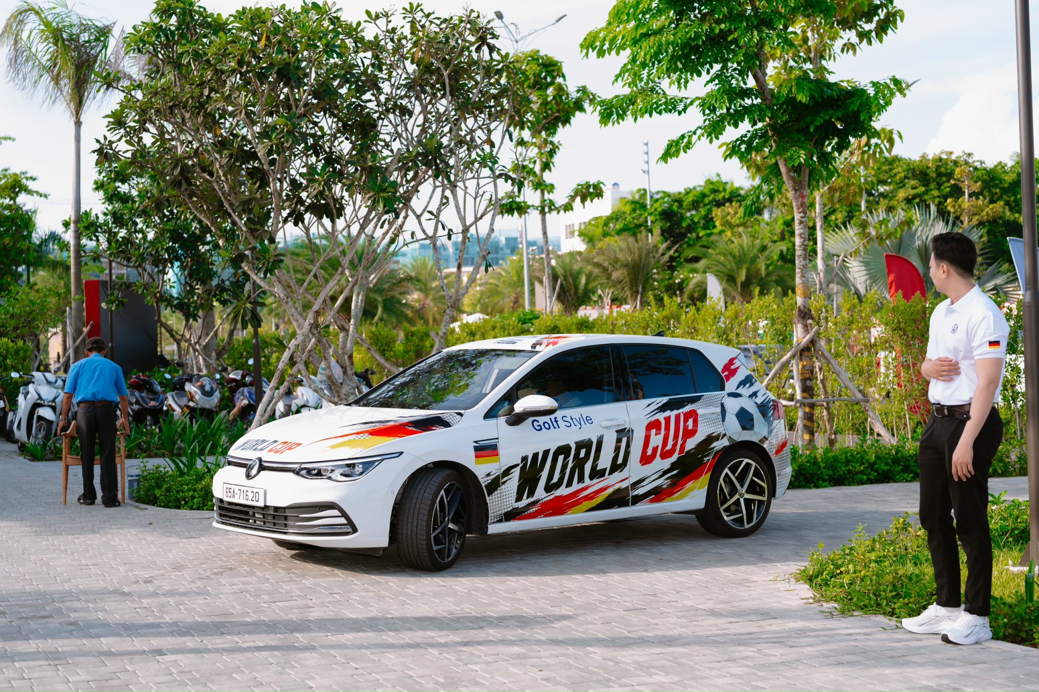 Không gian trưng bày xe Volkswagen tại sự kiện Pickleball F&b