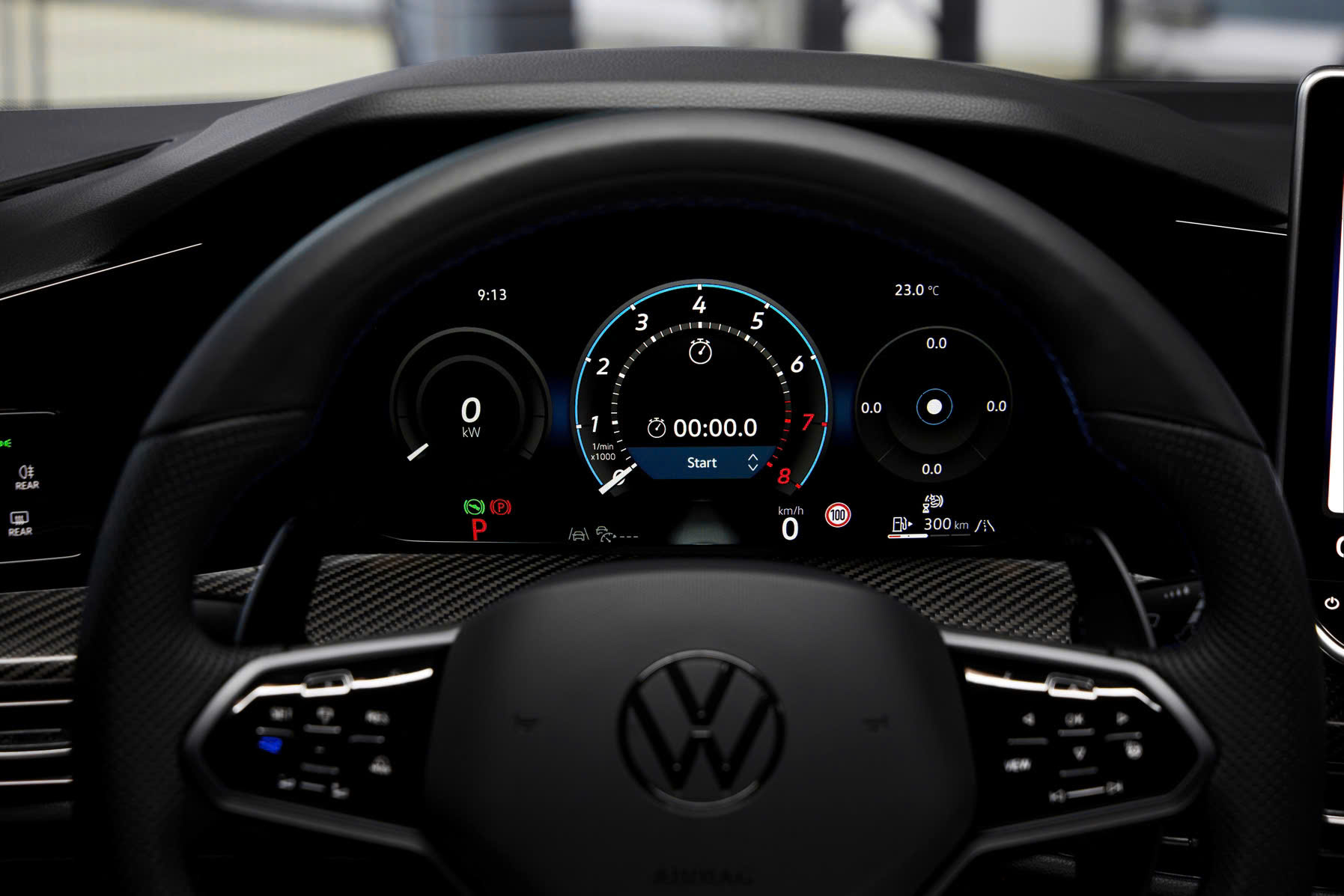Giao diện lựa chọn chế độ lái trên Volkswagen Golf R.
